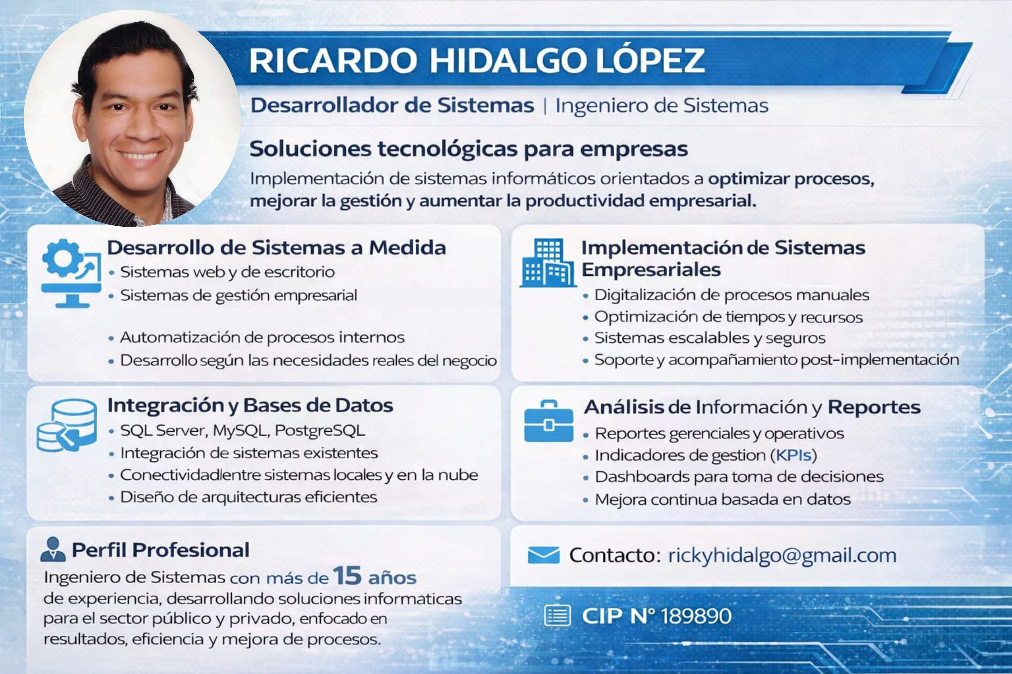 Ricardo Hidalgo López - Tarjeta de Presentación